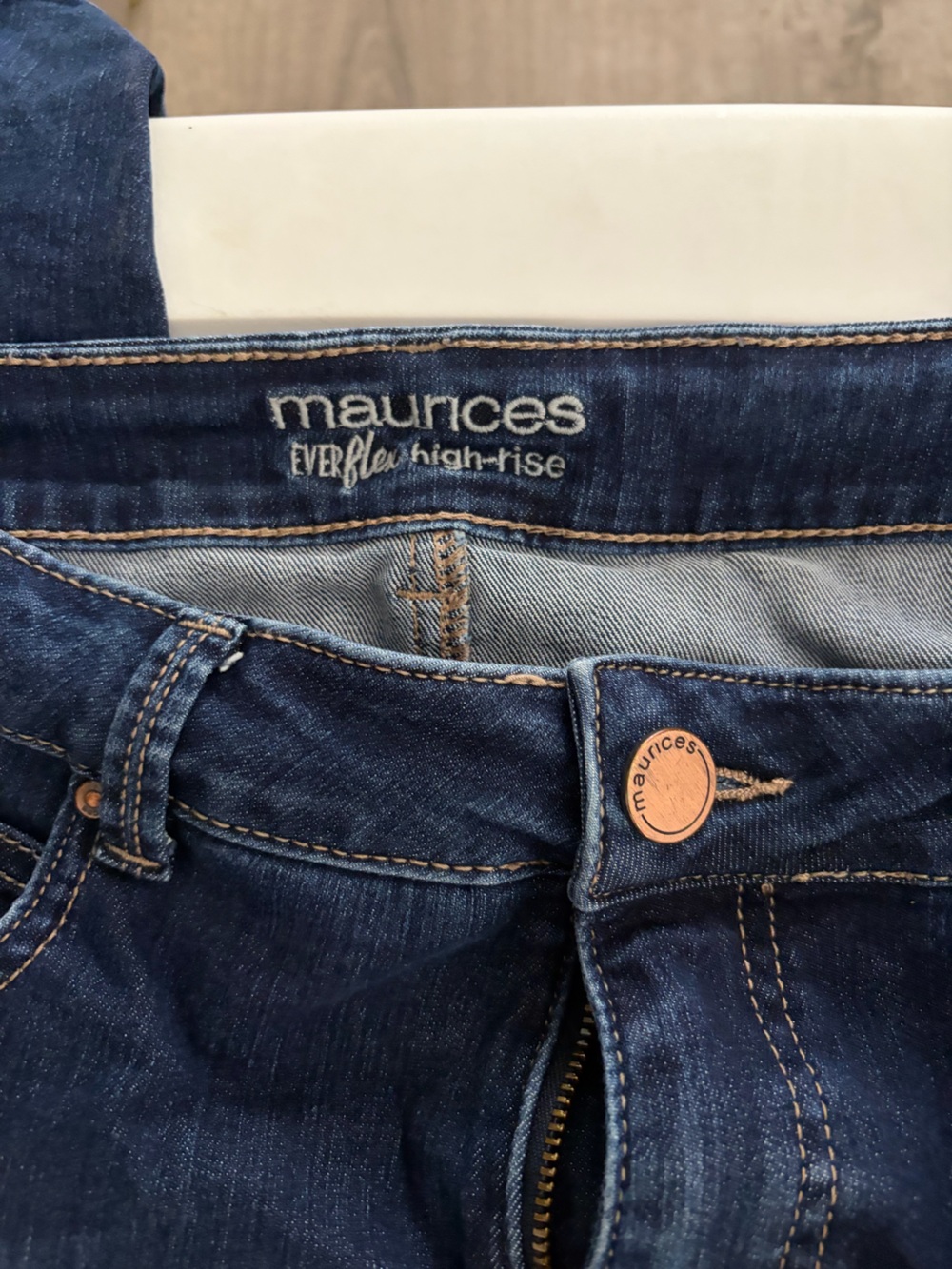Maurices Dark Blue High-Rise Everflex Jeans